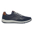 Sneakers blu in pelle con dettagli traforati Orion, Uomo, SKU m115000090, Immagine 0
